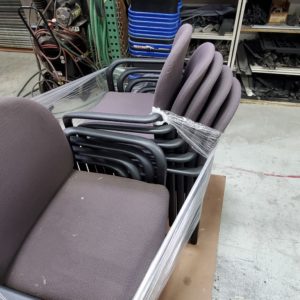 grey stackable chairs